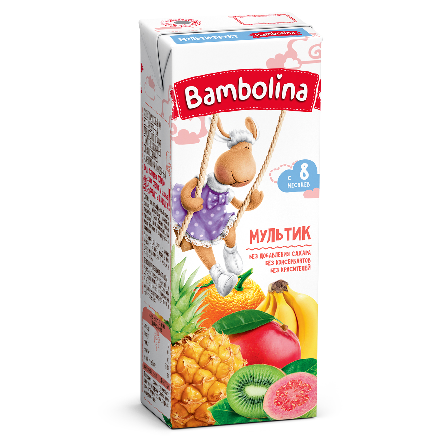 Сок Bambolinа Мультифрукт с 8 мес 0.2 л - фото 1