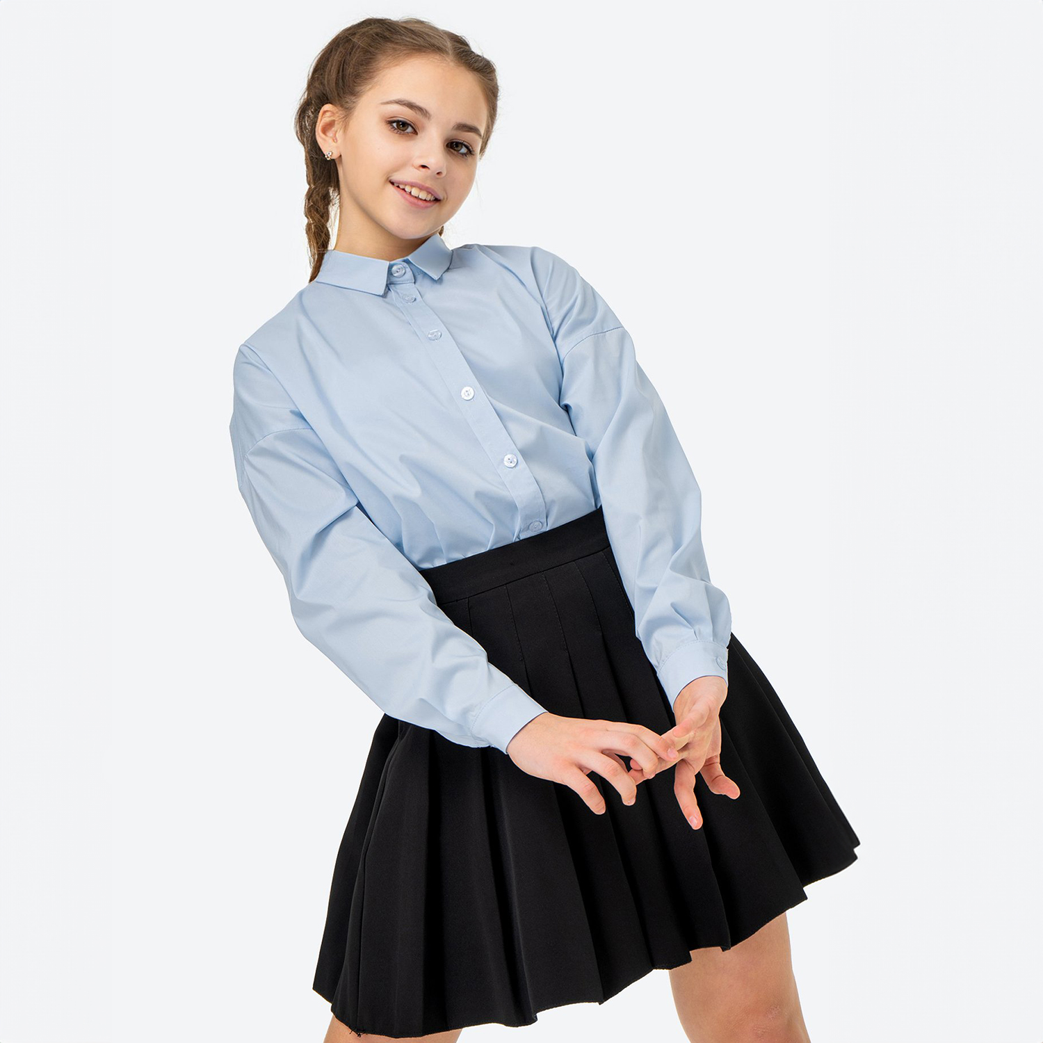 Рубашка HappyFox HFBS2525голубой - фото 8