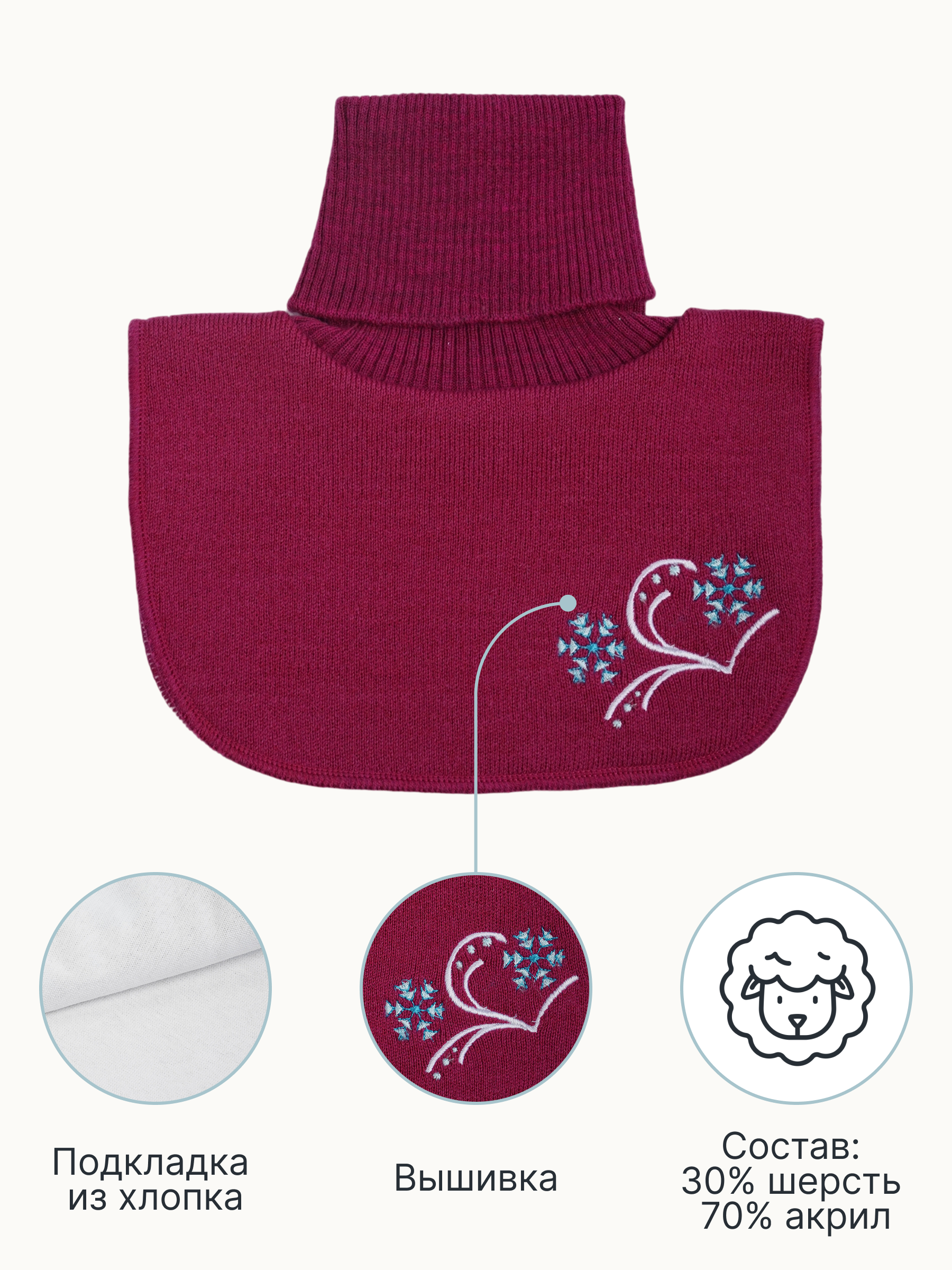 Манишка GUSTI GW24AC1202G-MAGENTA - фото 3