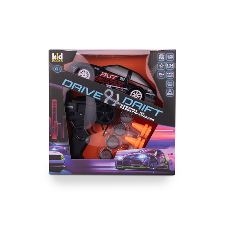 Автомобиль РУ Kid Rocks для дрифта с аксессуарами 1:24