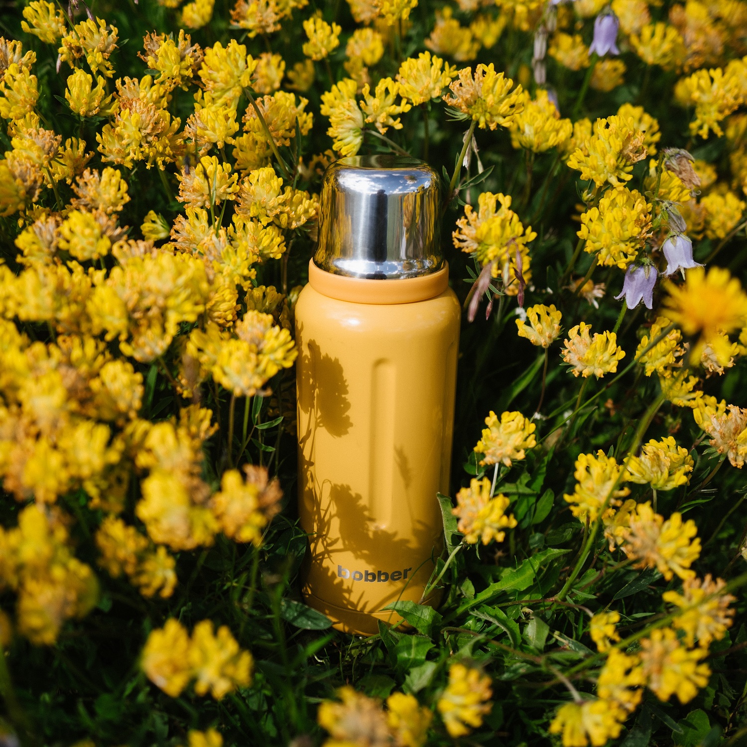 Термос Flask 1 литр для напитков Bobber Flask оранжевый - фото 6