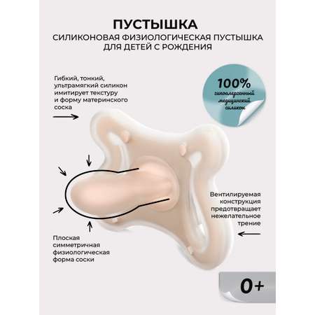 Пустышка Suavinex силикон ортодонтическая от 0 мес. 1 шт.