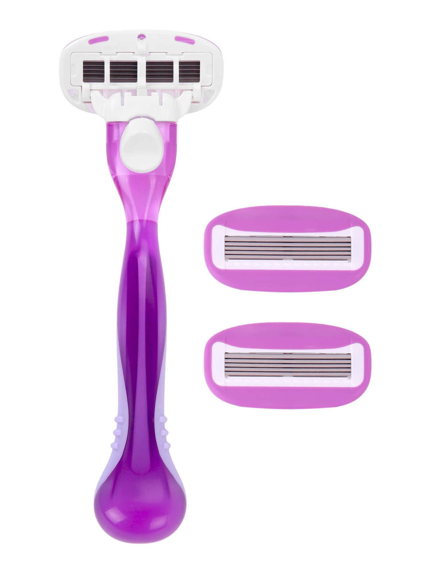 Бритва женская многоразовая X-ONE станок для бритья с 2 сменными кассетами 5 лезвий - фото 9