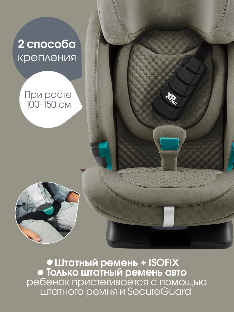 Автокресло Britax Roemer Advansafix Pro Lux Isofix 1/2/3 (9-36 кг) хаки - фото 12