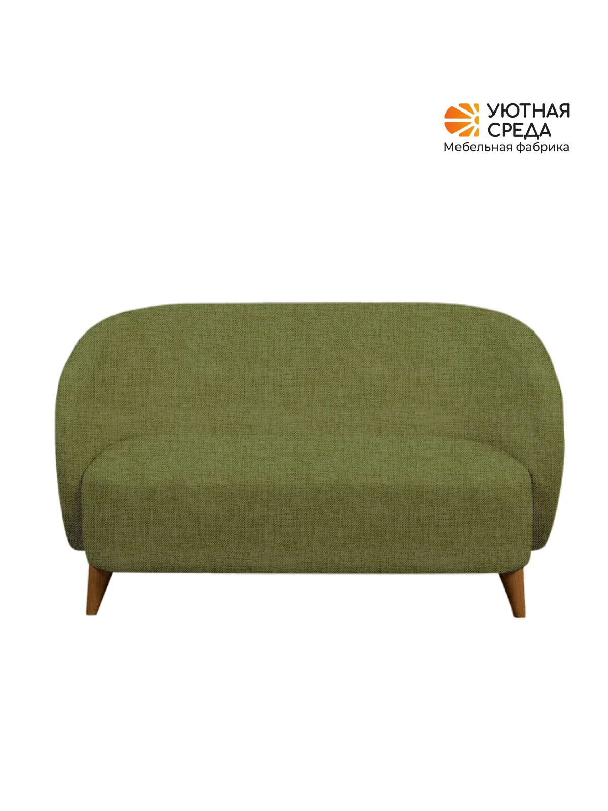 Диван Уютная среда зеленая рогожка зеленый - фото 14