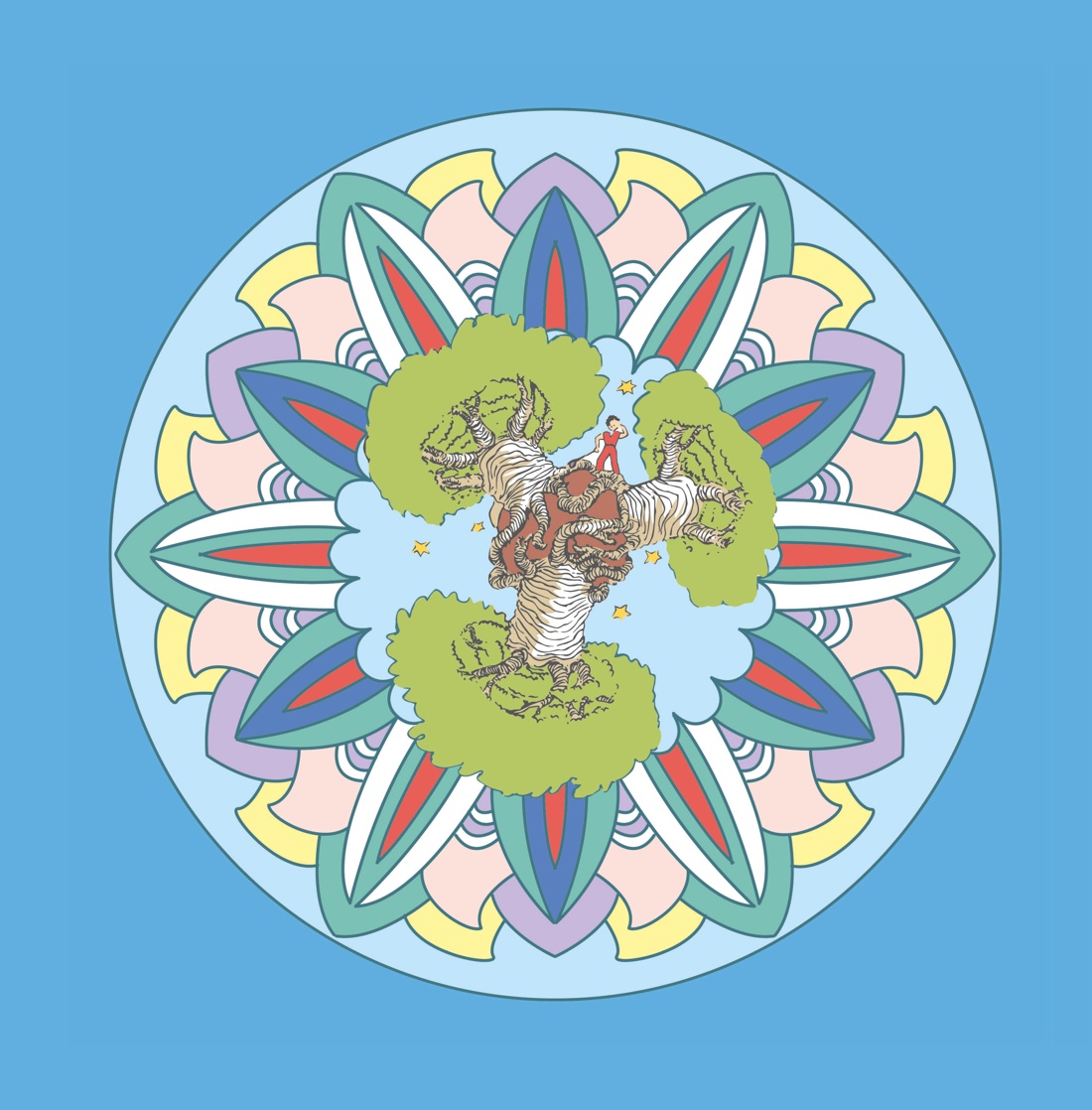 Книга Махаон Арт раскраска антистресс Сент Экзюпери А де В мире Маленького принца - фото 10