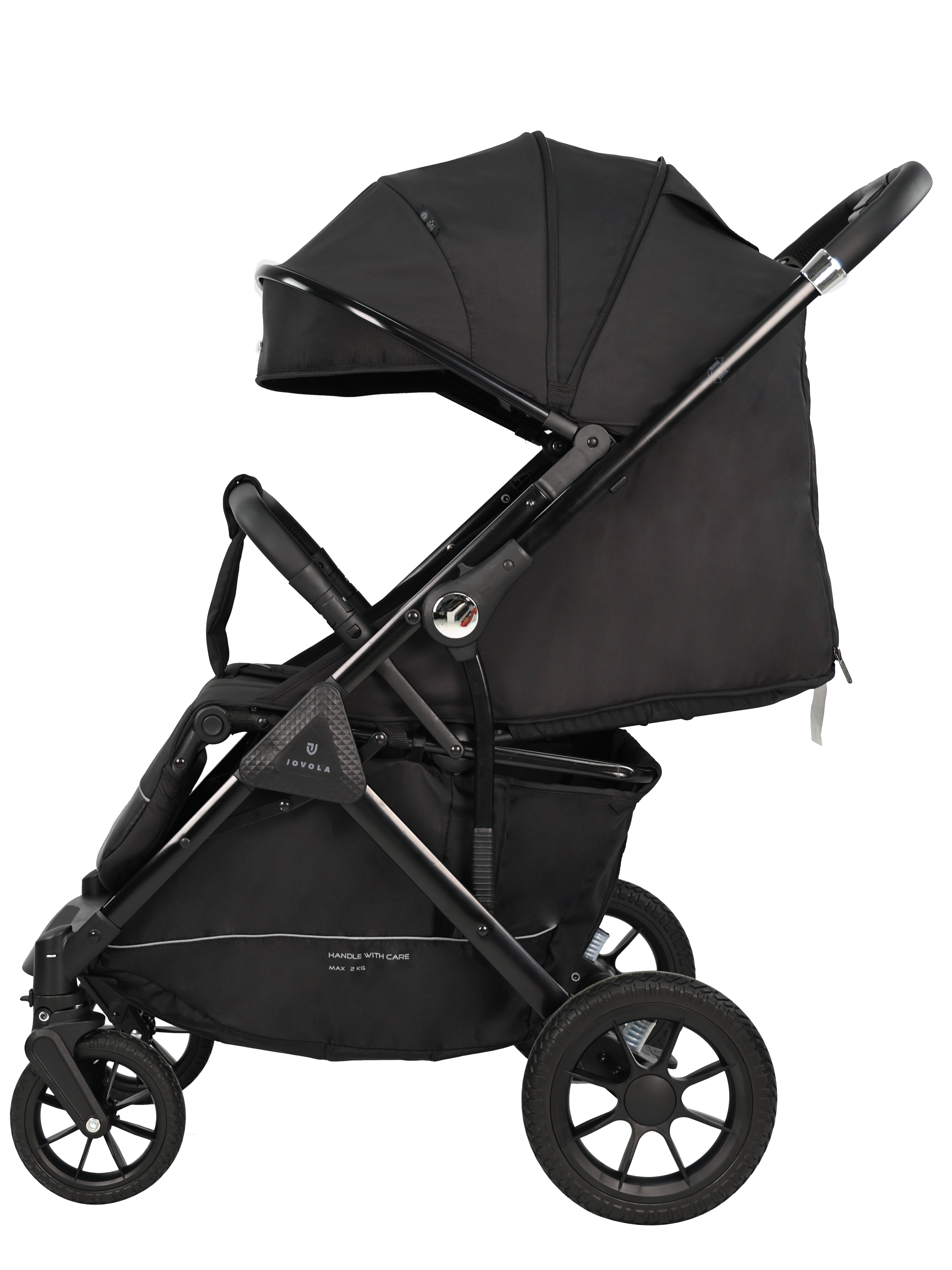 Коляска прогулочная JOVOLA Magma с перекидной ручкой черный - фото 18