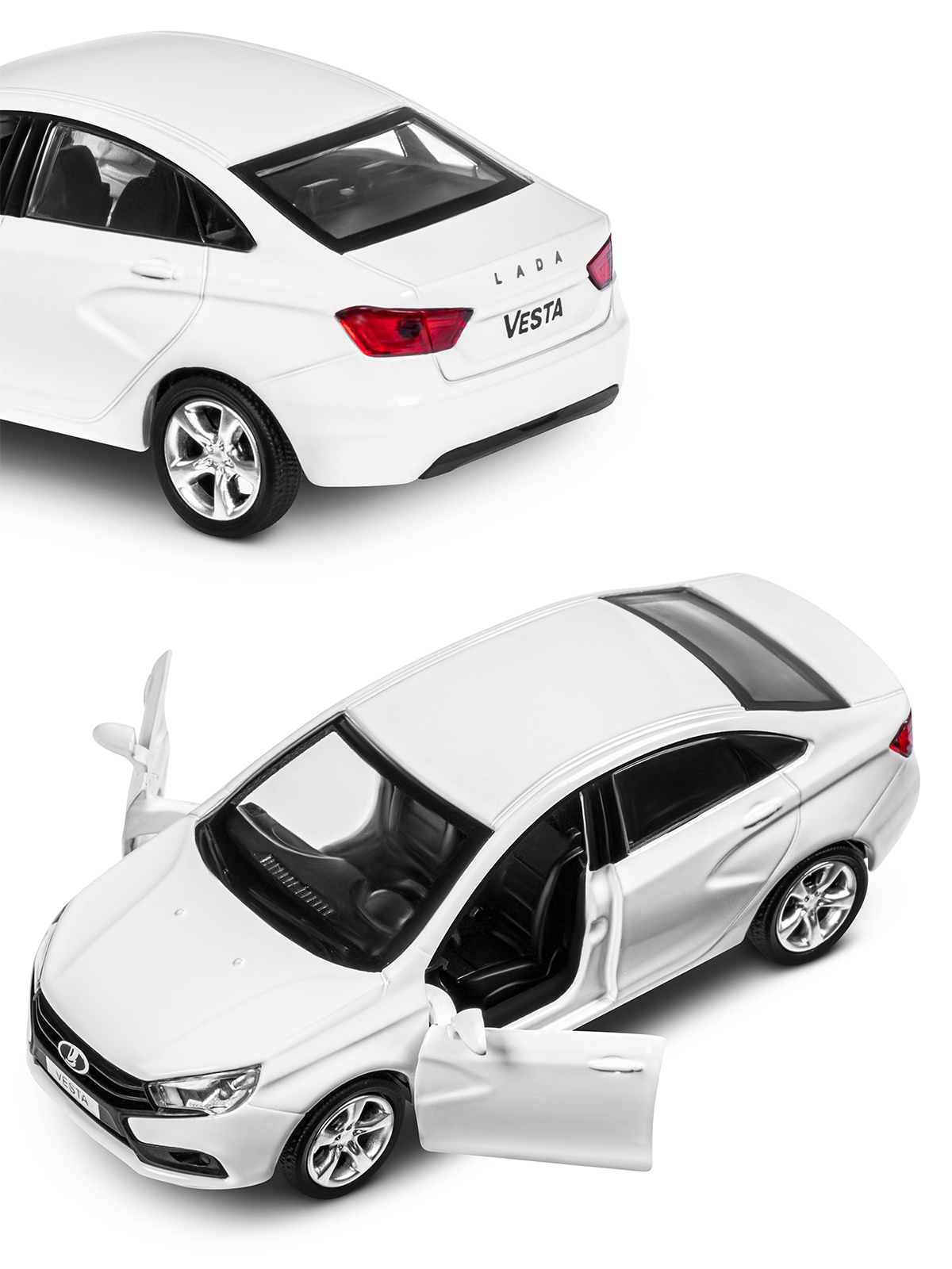 Автомобиль АВТОпанорама LADA Vesta 1:43 JB1251621 - фото 11
