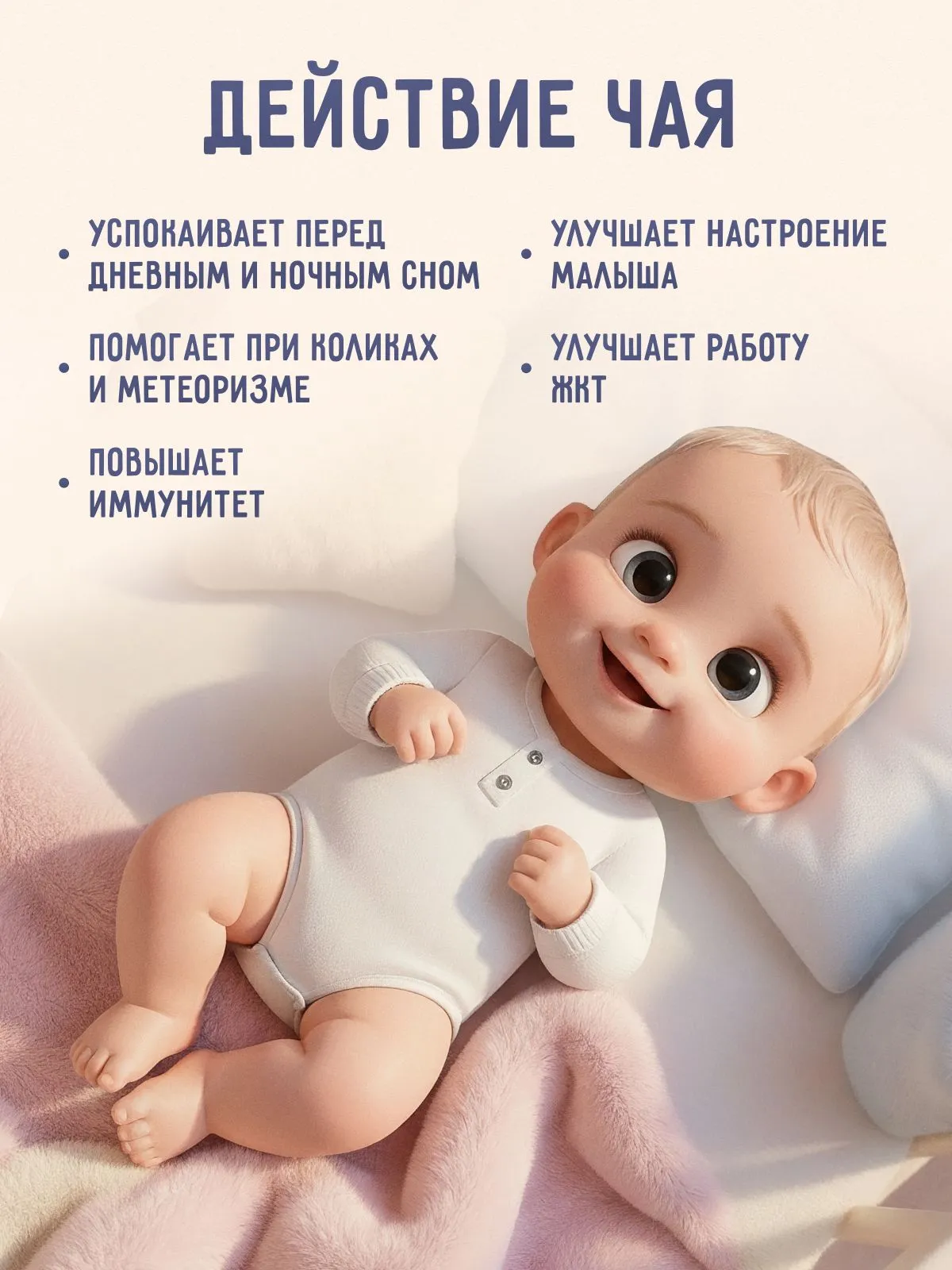 Чай детский травяной натуральный Беллакт успокаивающий Баю-бай - фото 2
