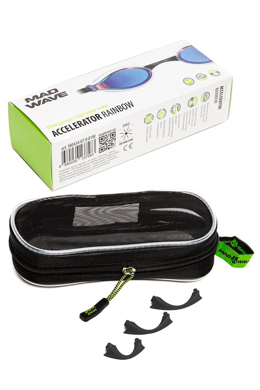 Очки для плавания Mad Wave Accelerator rainbow - фото 4