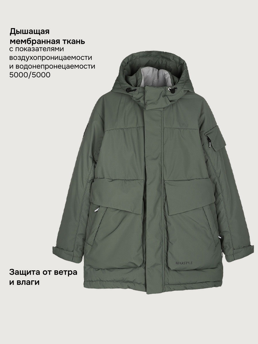Куртка NIKASTYLE 4з7725 хаки - фото 6