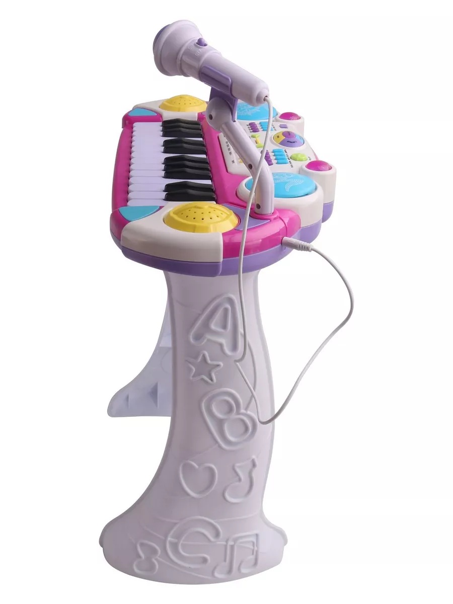 Игрушка музыкальная CASTLELADY Напольный со стульчиком синтезатор - фото 5