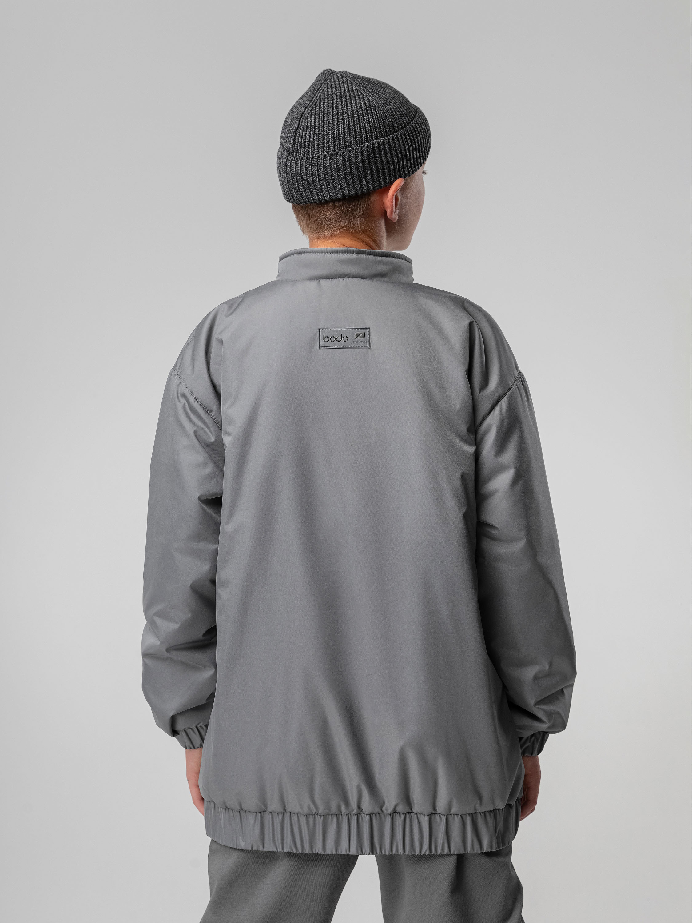 Куртка-бомбер Bodo 49-11МU_серый - фото 6