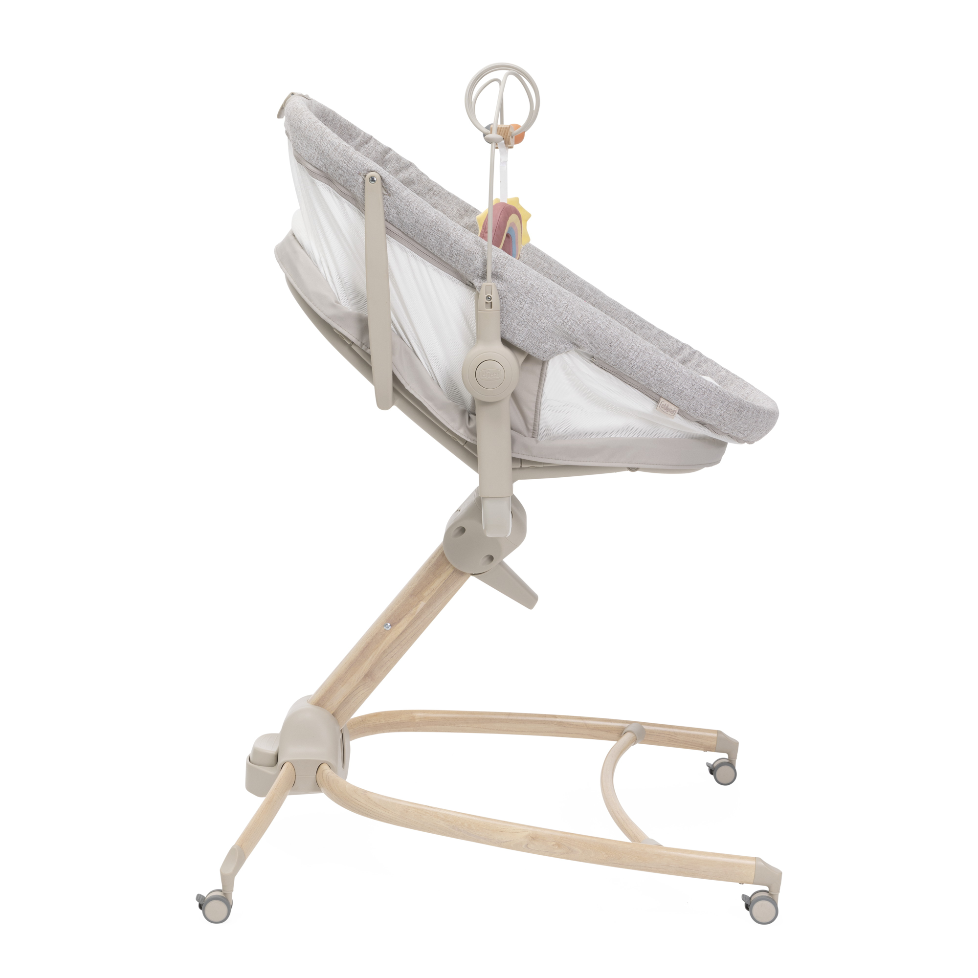 Детская кроватка Chicco Baby Hug Armonia 4в1 с рождения до 3 лет Scandinavian овальная, без маятника (бежевый) - фото 6