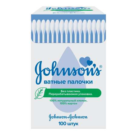 Ватные палочки Johnsons 100 шт.