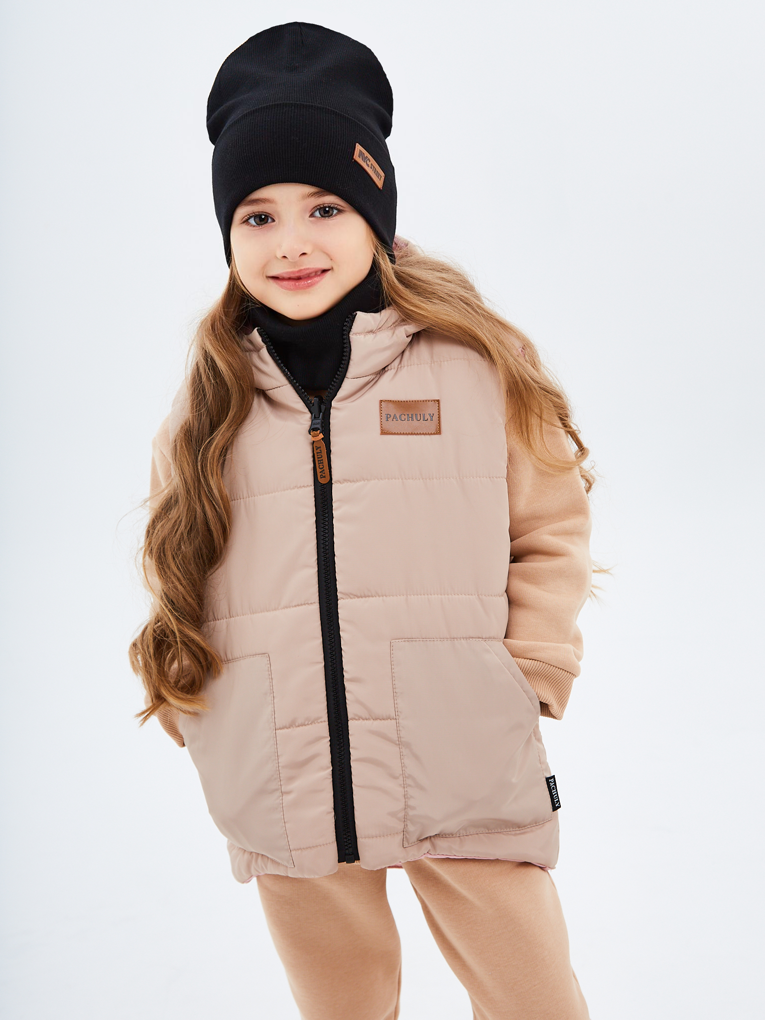 Шапка и снуд NYCkids NYC-H-70-KashOtvG-black - фото 11