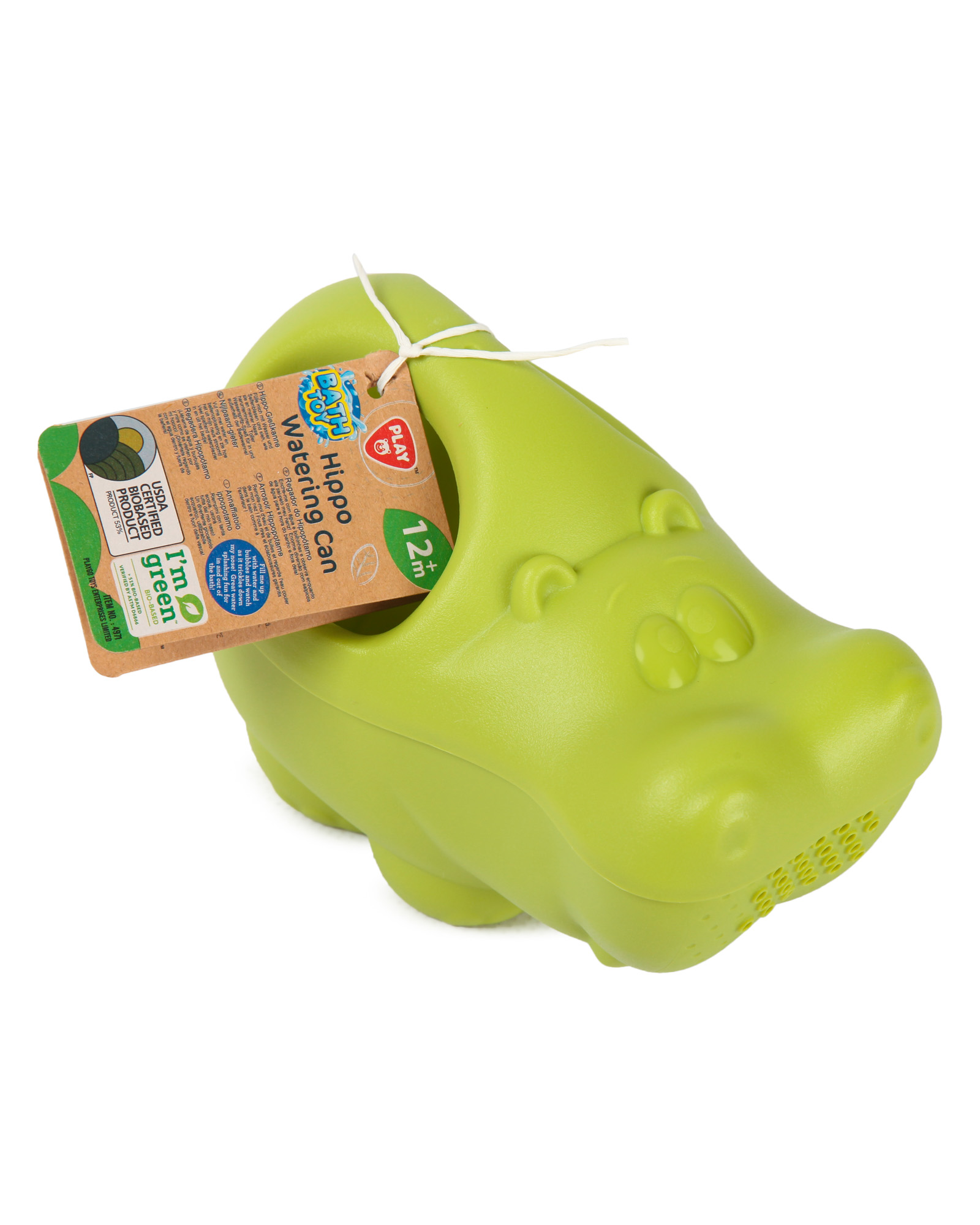 Игрушка Play Go Бегемотик Зелёный - фото 6