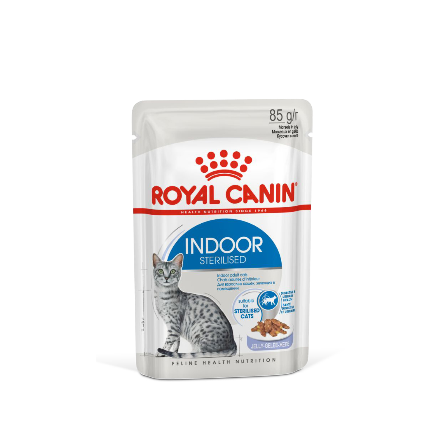 Корм влажный ROYAL CANIN Indoor Sterilised для кошек стерилизованных кусочки в желе - фото 13
