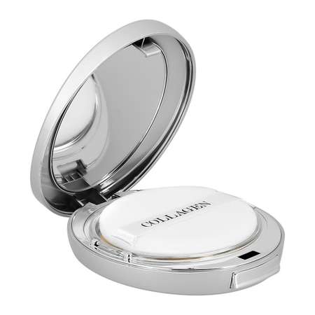 Пудра со сменным блоком ENOUGH Collagen whitening moisture two-way cake spf 28 pa++ тон 21