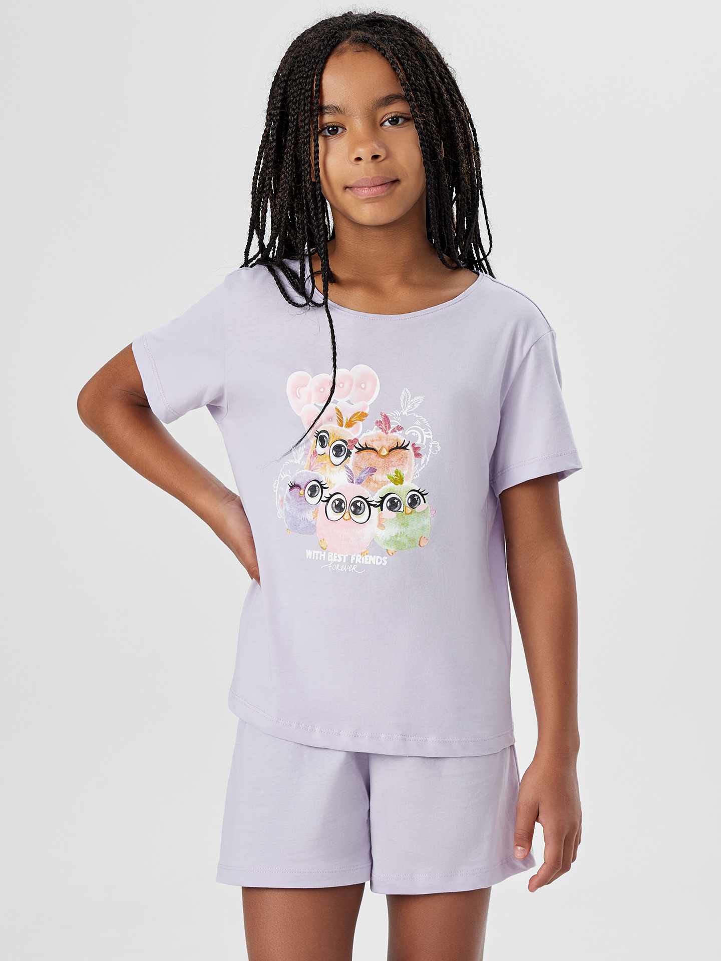 Пижама Mark Formelle (Марк Формэль) 567727/лаванда +печать - фото 5