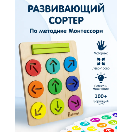 Настольная игра Alatoys Детский деревянный развивающий в ассортименте