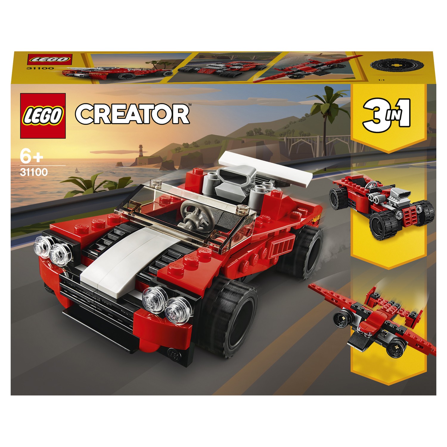 Конструктор LEGO Creator Спортивный автомобиль блочный - фото 2