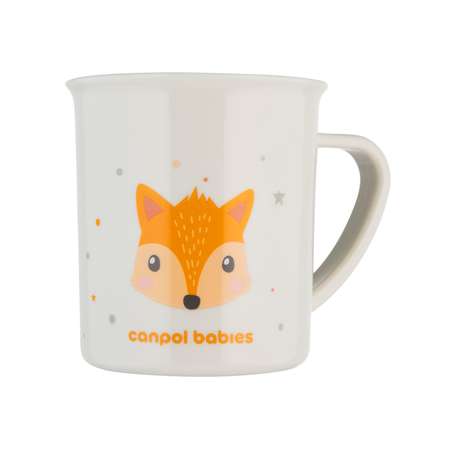 CANPOL babies Пластиковая чашка&nbsp; Cute Animals 170 мл, оранжевая