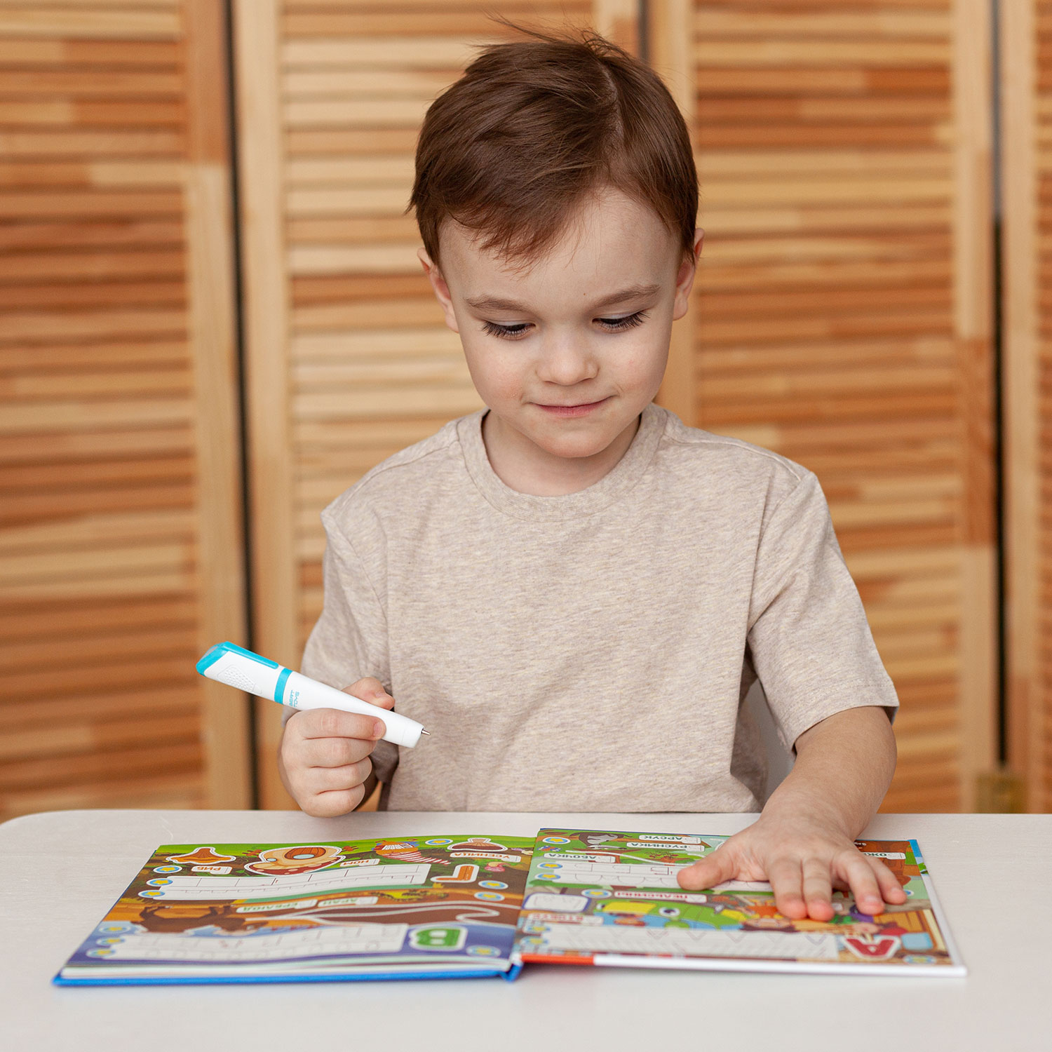 Книга для озвучивания BertToys Озорные буквы с прописями и заданиями (дополнение к Говоручке) - фото 13