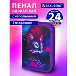 Пенал Brauberg неоновый кот
