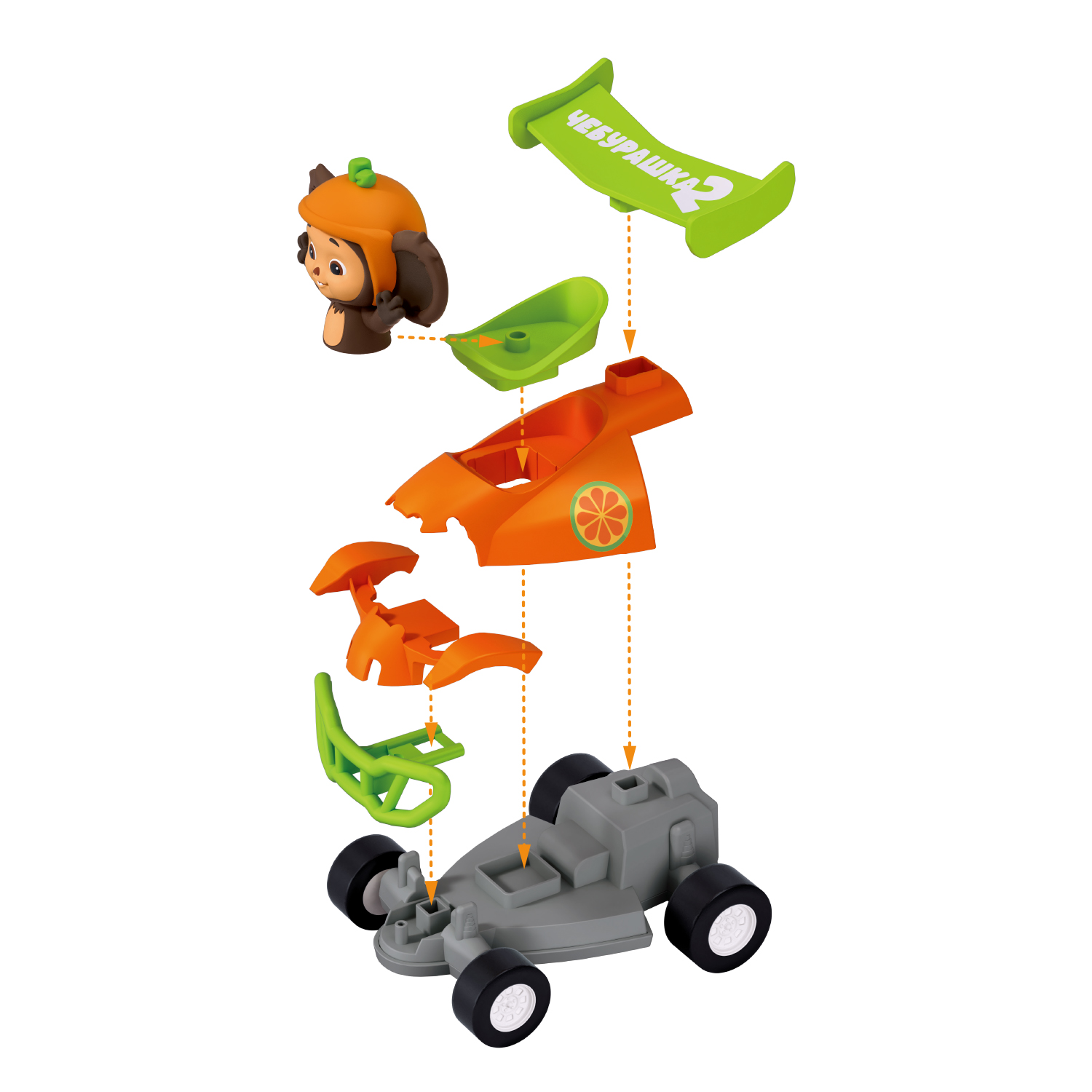 Конструктор SLUBAN Чебурашка 7 дет. - фото 3