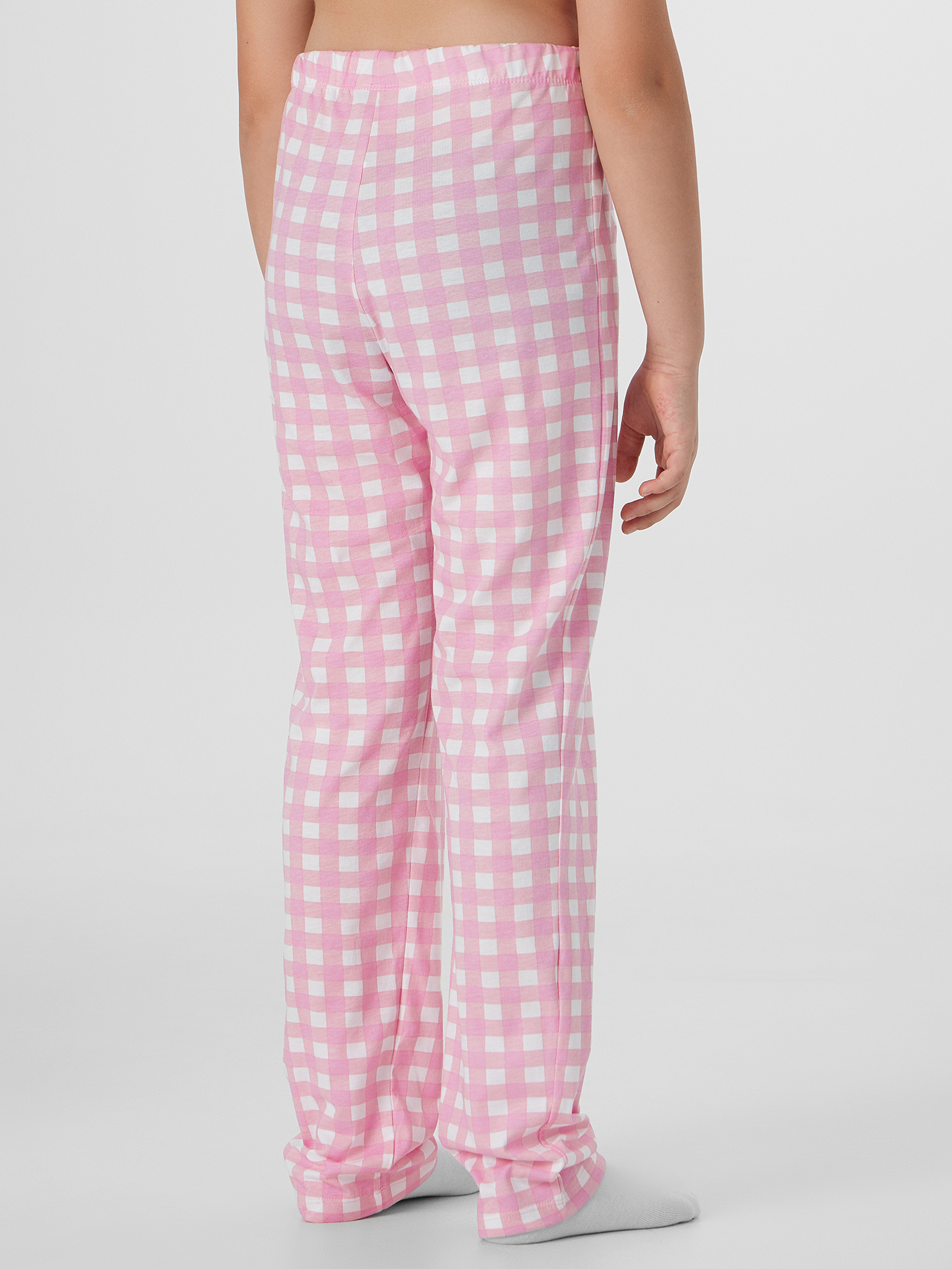 Пижама Mark Formelle (Марк Формэль) 567755/св.молочный +бело -розовая клетка - фото 8