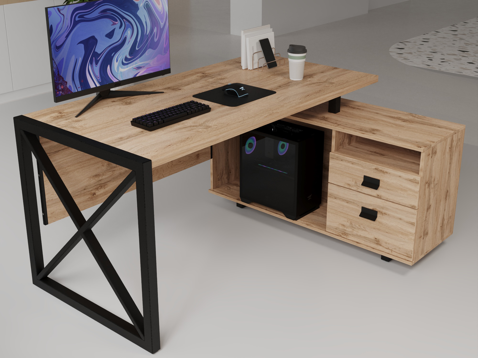 Письменный стол КАЛИФОРНИЯ МЕБЕЛЬ Хардвиг - фото 21