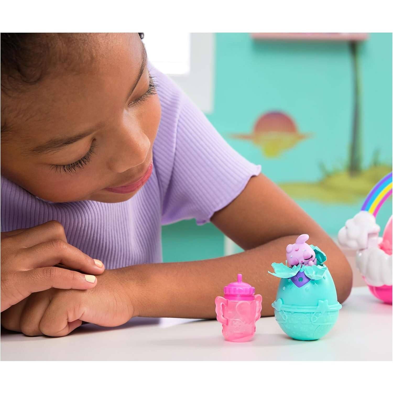 Игровой набор Hatchimals Неоновая Радужная Корзина - фото 9