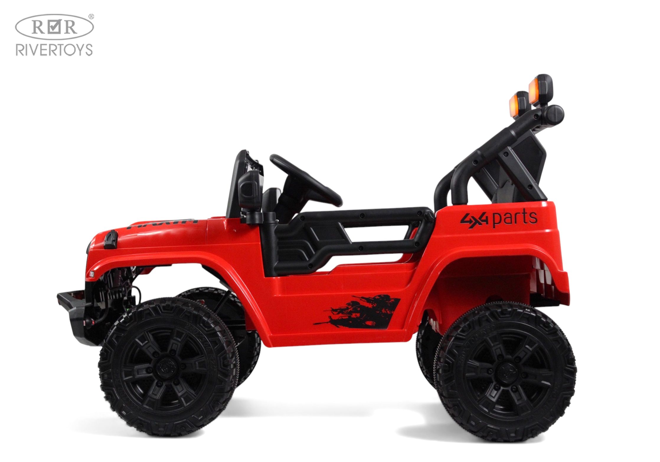 Электромобиль RIVERTOYS М101БХ-RED С пультом ДУ - фото 11