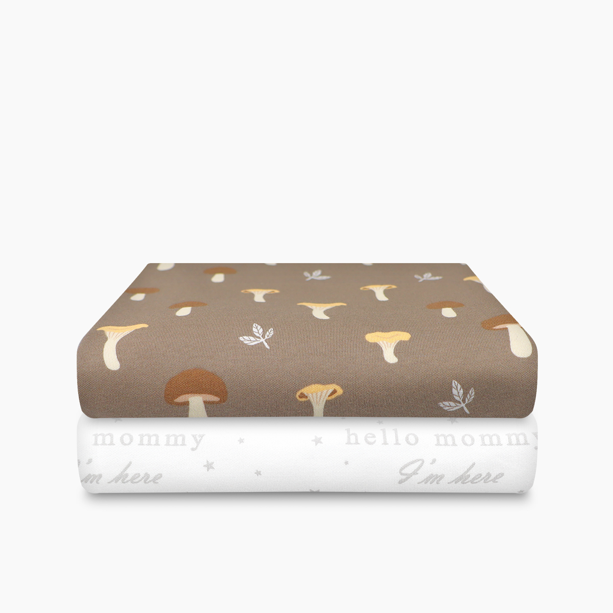 Пелёнка Mjolk Грибочки Hello Mommy трикотаж 85х120 см 2 шт. - фото 4