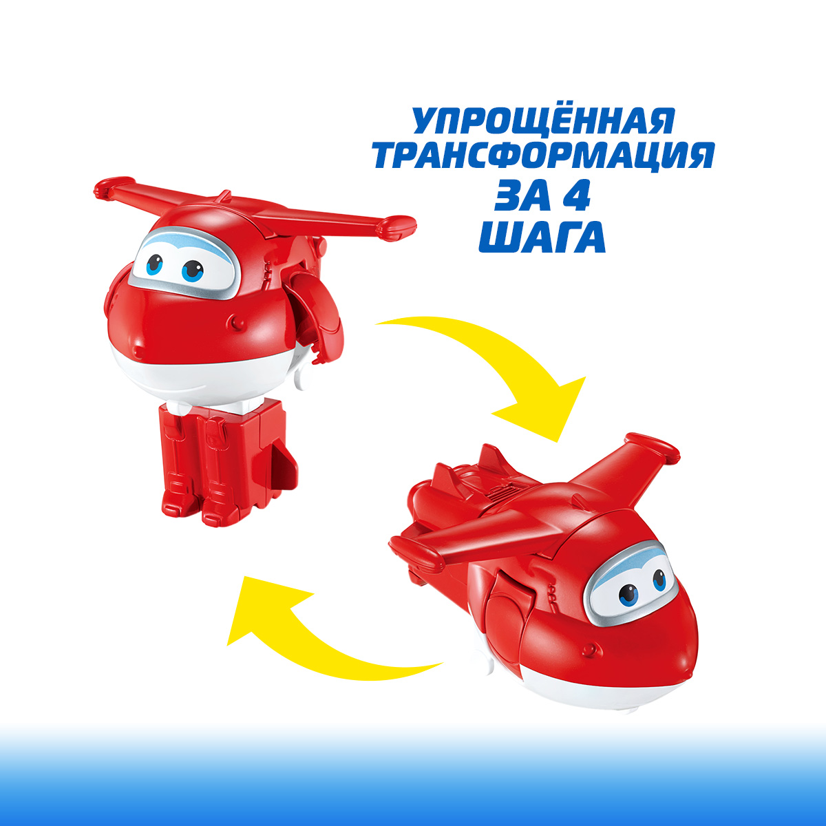 Фигурка Супер Крылья Робот трансформер Джетт 11 см - фото 3
