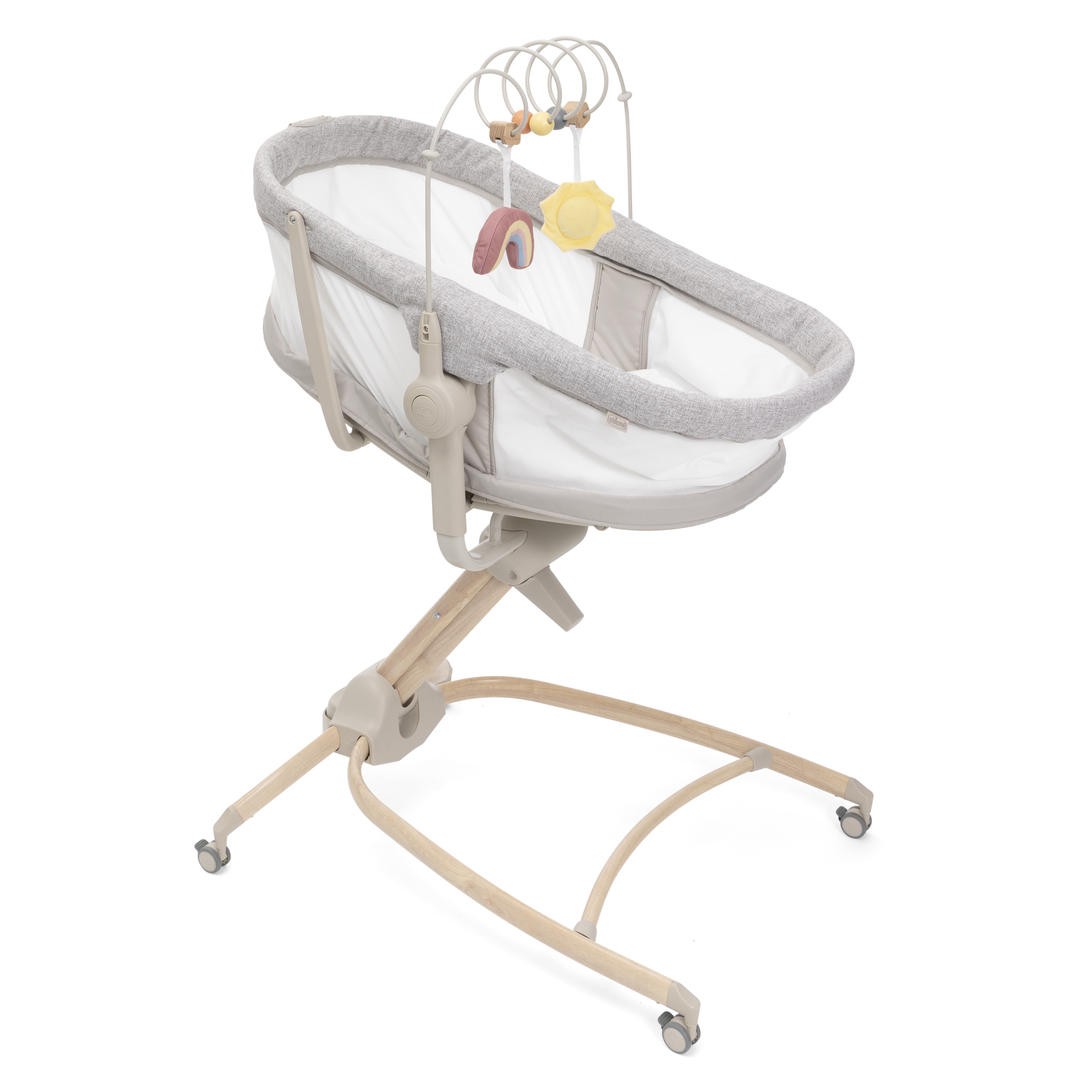 Детская кроватка Chicco Baby Hug Armonia 4в1 с рождения до 3 лет Scandinavian овальная, без маятника (бежевый) - фото 19