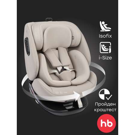 Автокресло Happy Baby Reex Isofix 0+/1/2/3 (0-36 кг) серый