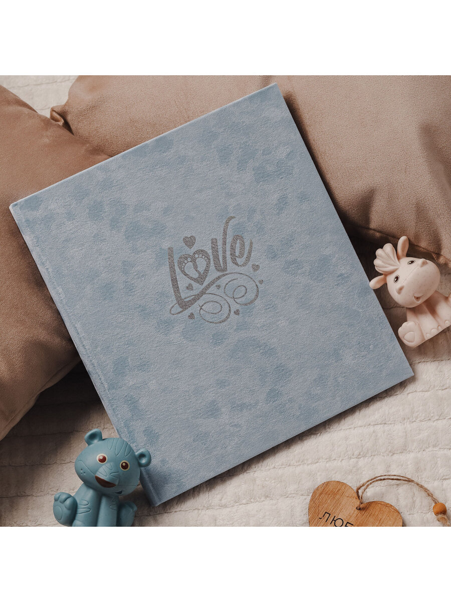 Фотоальбом анкета Brauberg детский семейный для новорожденных с наклейками - фото 1