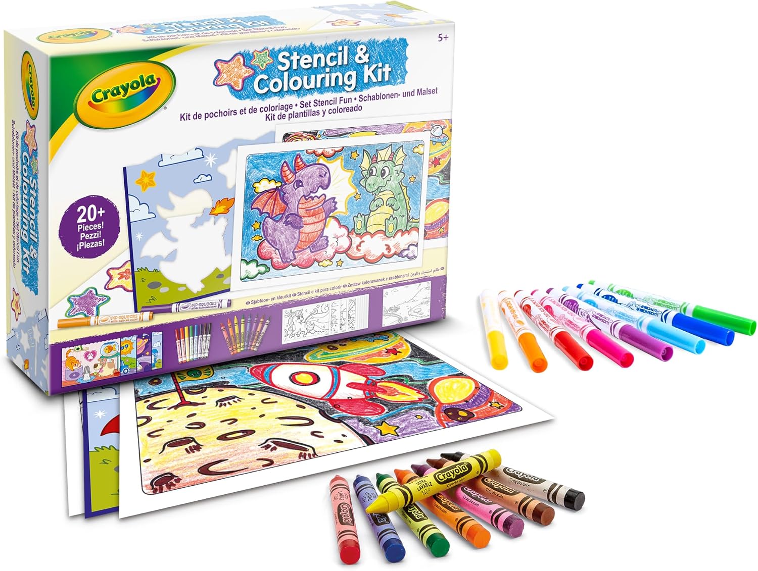 Набор для раскрашивания Crayola с трафаретами - фото 1