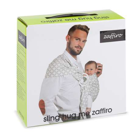Слинг ZAFFIRO №16 1 Metal/Turquoise and Light Green Stripes