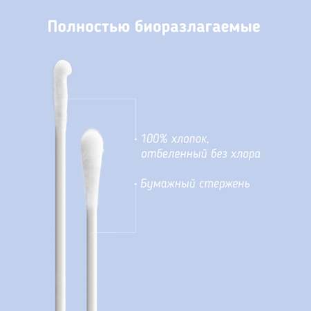 Ватные палочки Zabota2 180 шт.