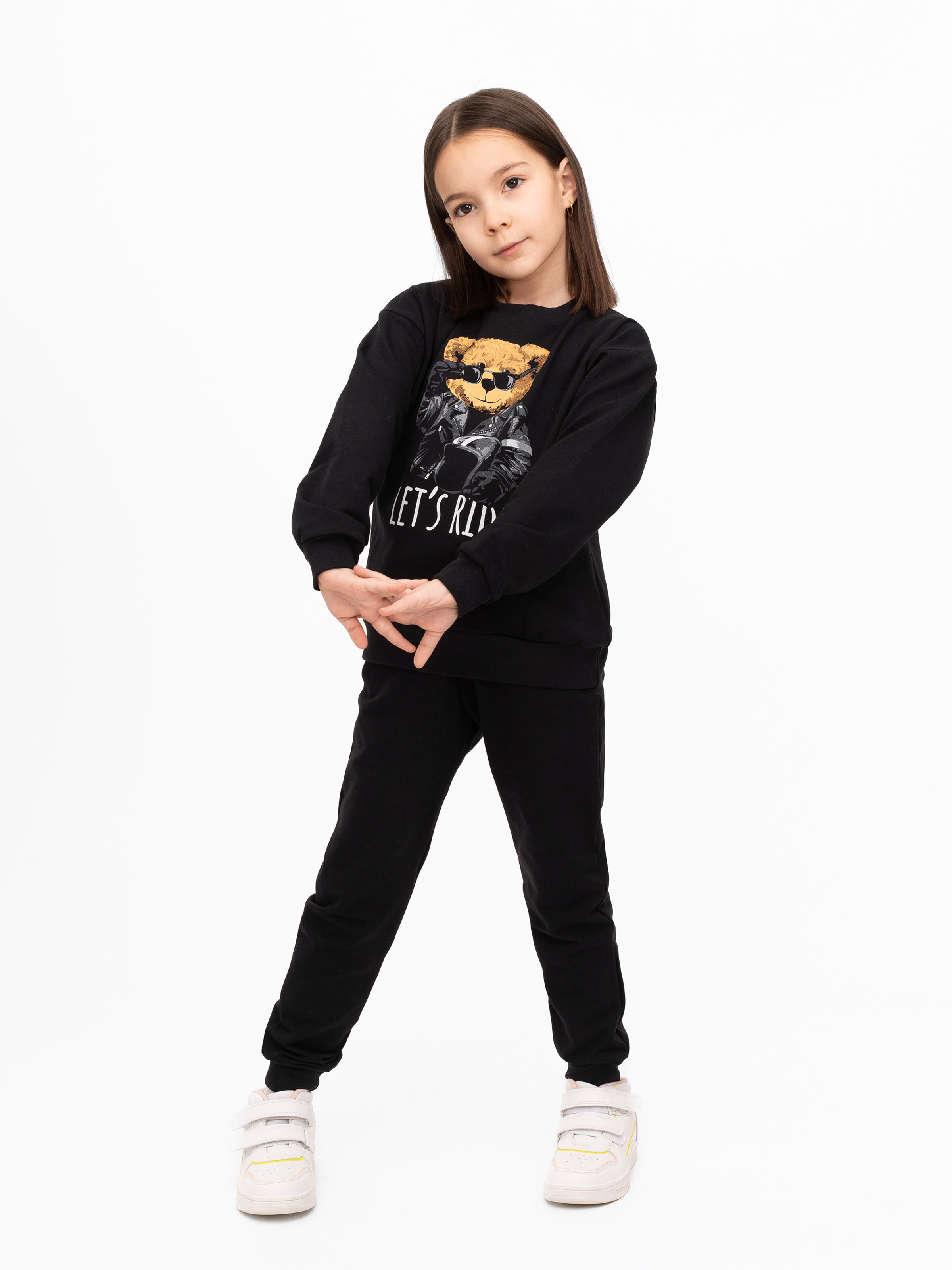 Костюм Утенок 7045г черный тедди байкер - фото 34