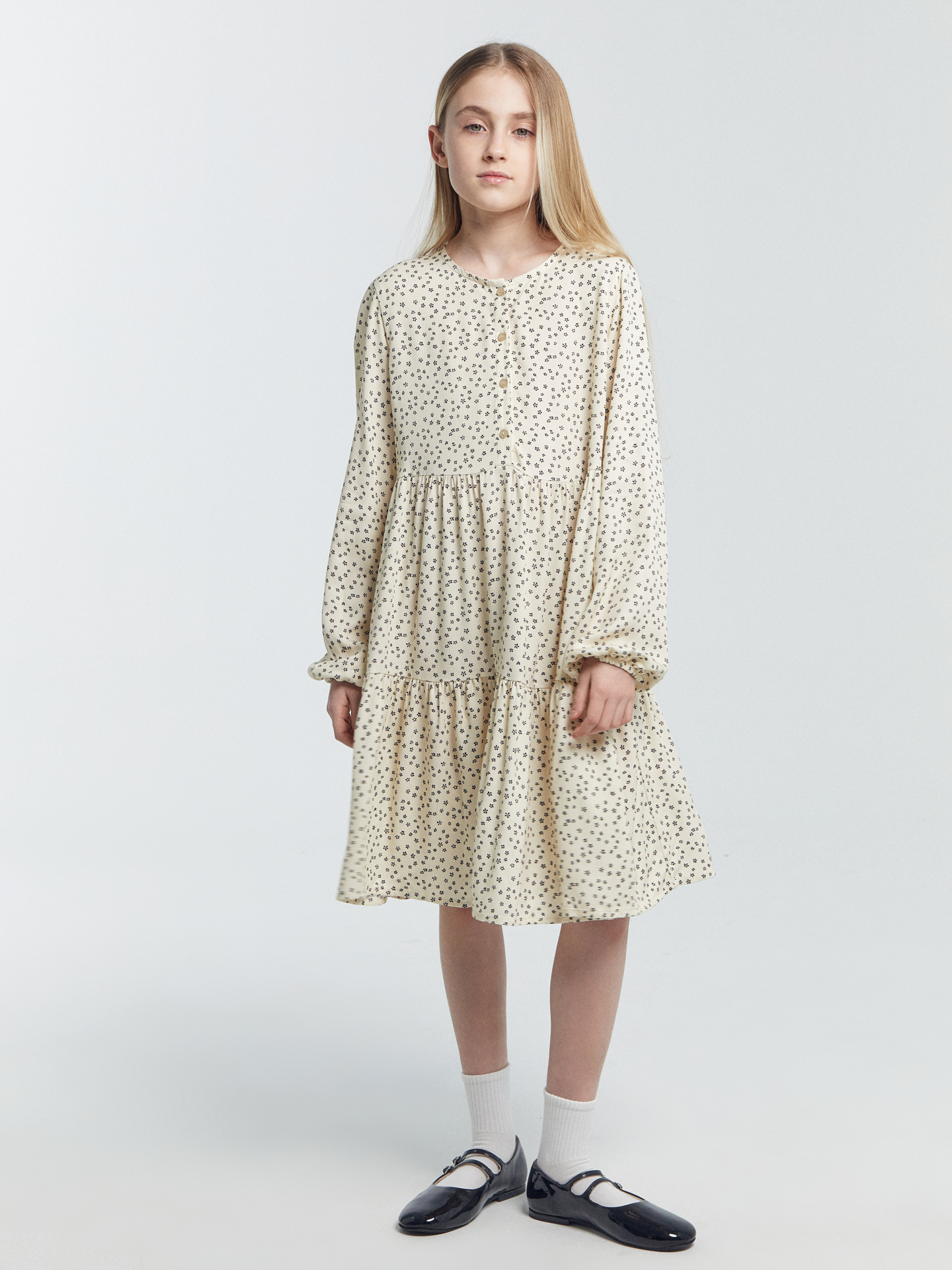 Платье Mark Formelle (Марк Формэль) 157810/цветочки на молочном - фото 1