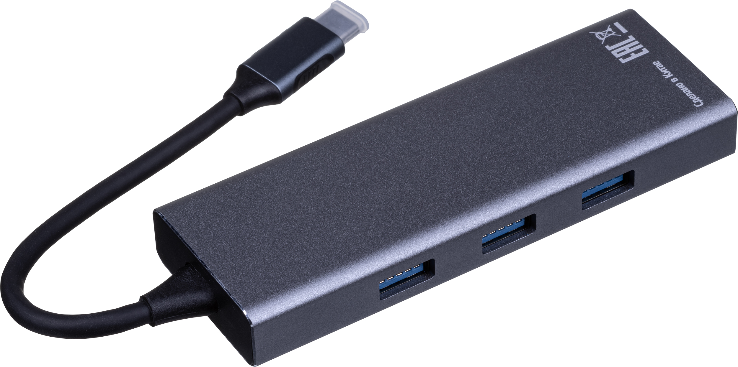 Разветвитель USB HS002 USBх3/HDMIх1/microSDx1/TFcardx1/Серый - фото 5
