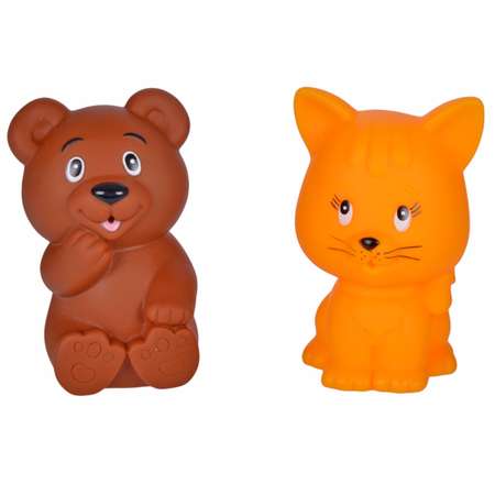 Игрушка Жирафики Мишка и котёнок