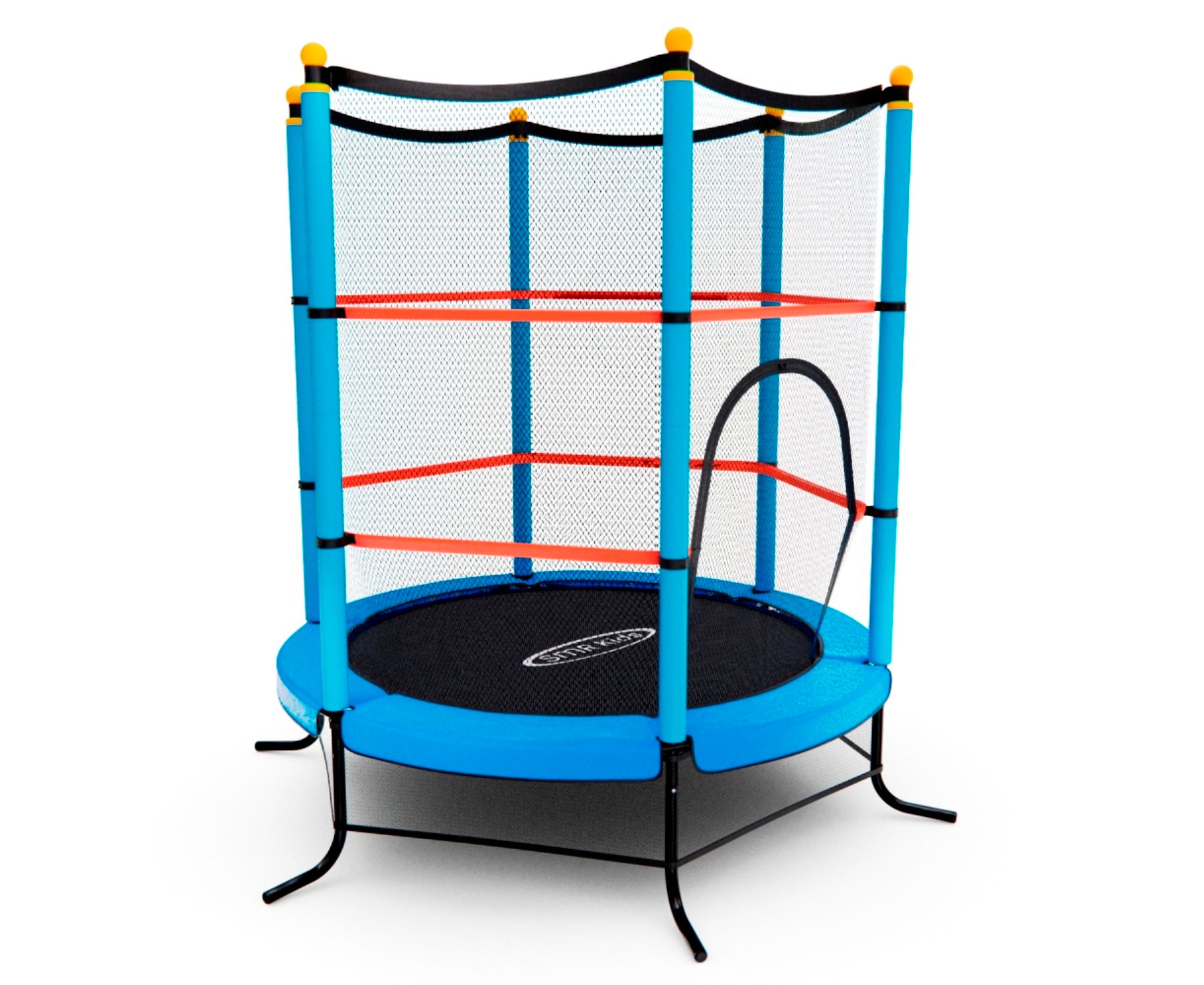 Батут детский с сеткой DFC DFC SMRKIDS 55 BLUE - фото 2