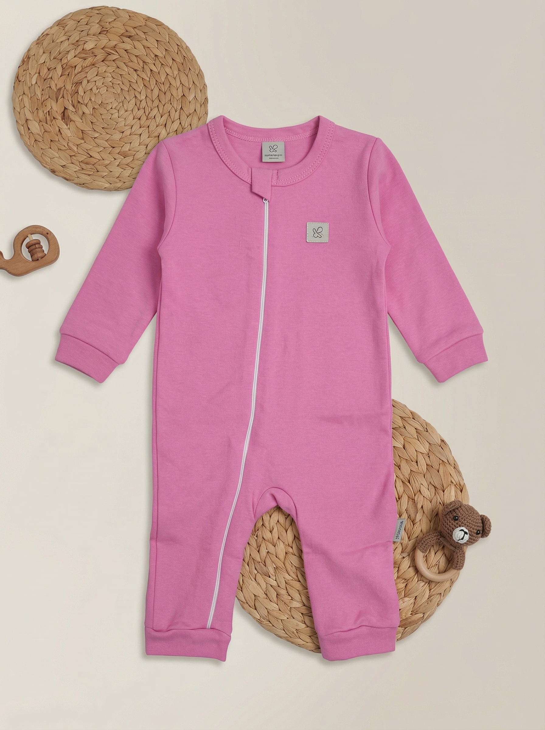 Комбинезон 3 шт Супер Пупс нбр/3пр/кмбнмол/зеленыецветочки/розовый - фото 5