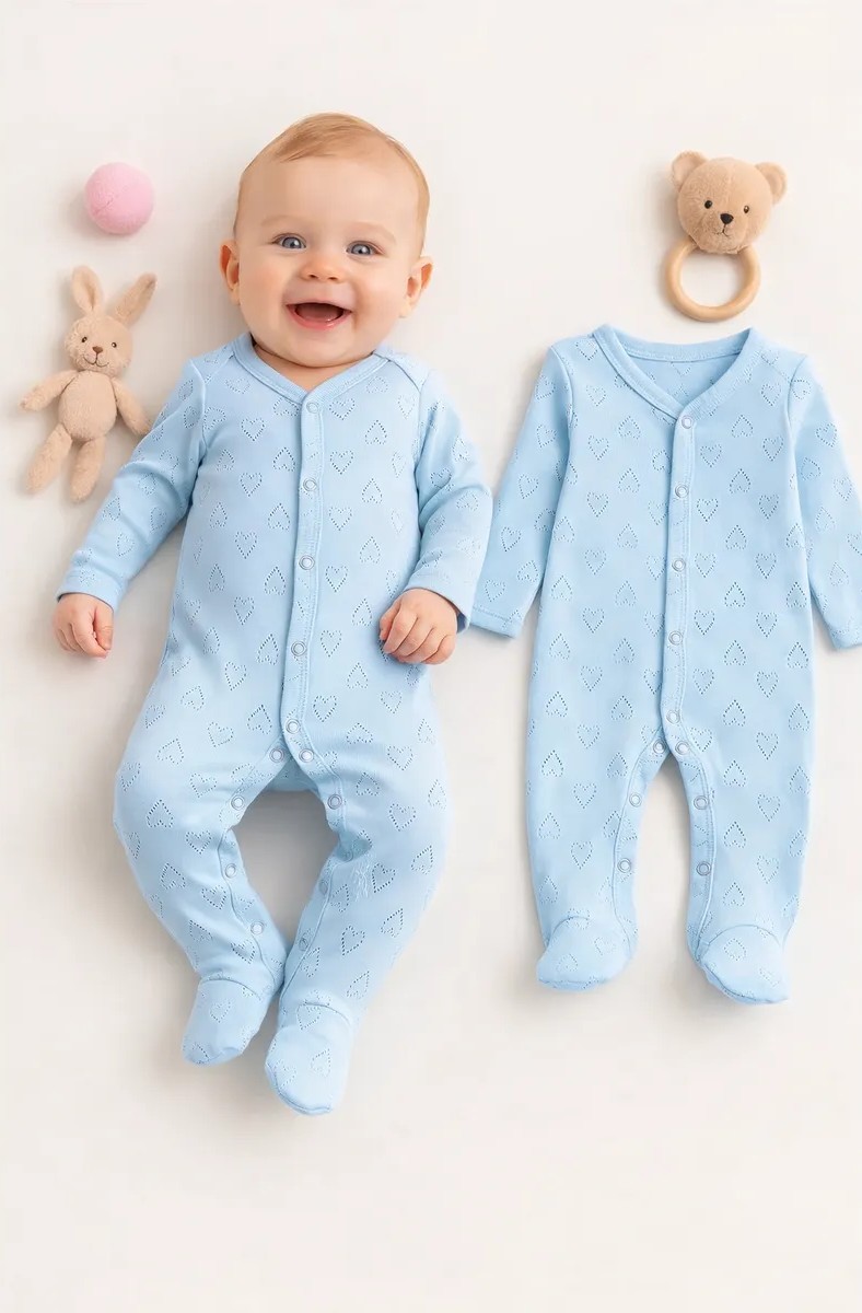 Комбинезон Mark Formelle (Марк Формэль) 14015/сердечки на голубом - фото 3