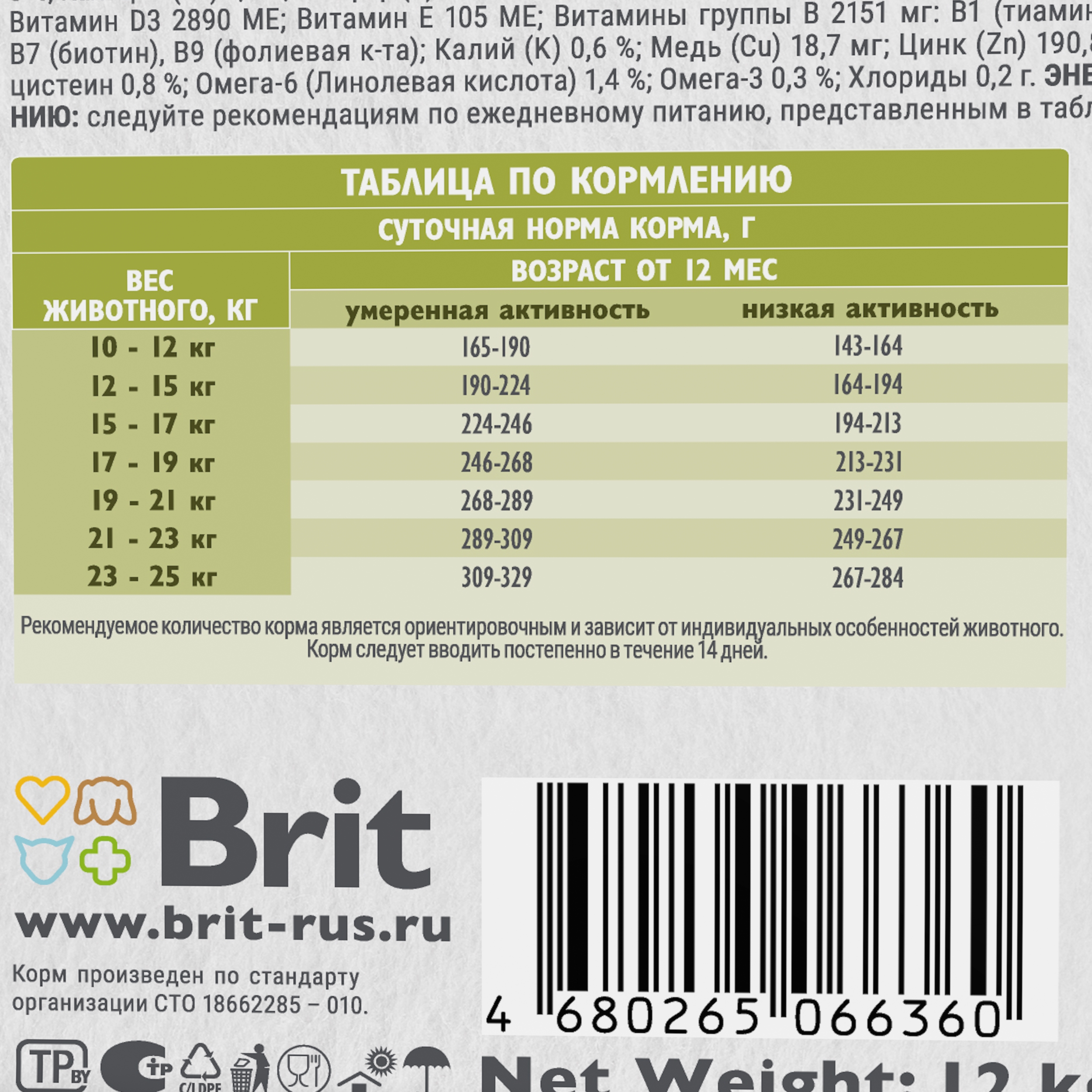 Корм для собак Brit Care 12кг взрослых с лососем и индейкой - фото 6